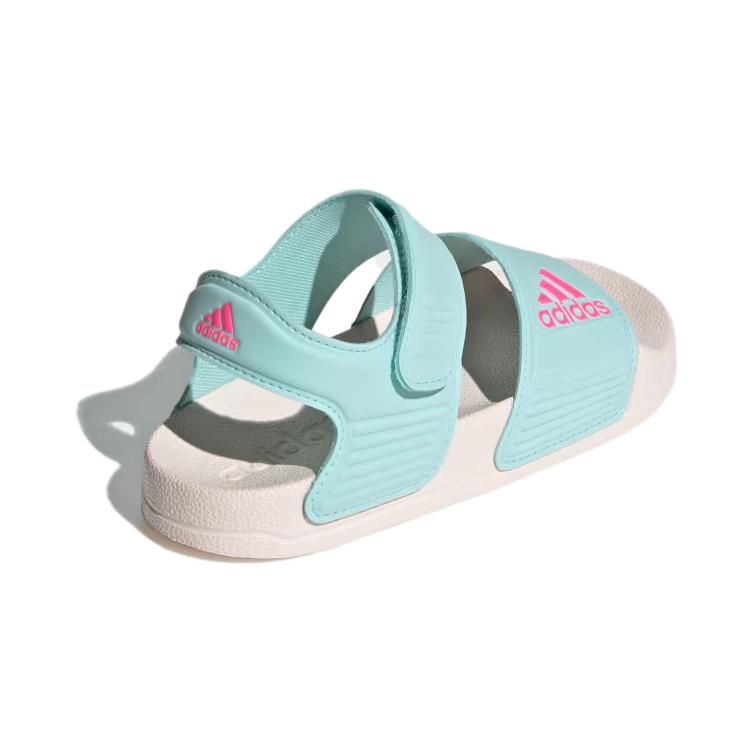 Adidas Adilette Sandals Non-Slip Durable Kids Sandals Kids Sandals White Blue ID3379