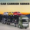 1:48 Alloy Car Exquisite Workmanship Wear-resistant Stylish Car Carrier Series Model For Boy XiXi