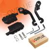 FOVPLUE Highway Foot Long Angle Adjustable Highway Pegs for Harley Street Electra Road Dyna with Engine Black 1.25" Pegs, Touring, Glide, Glide, King,