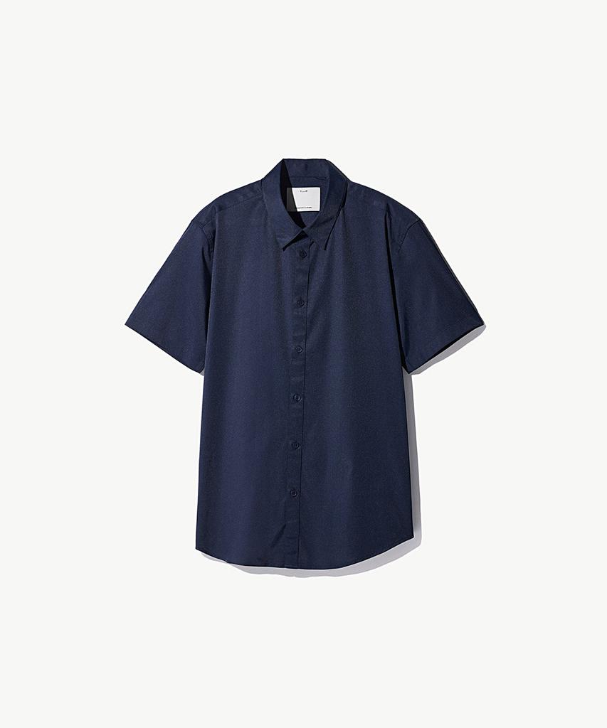 STCO Codigallery Cotton Blend Essential Short Sleeve Shirt_Navy (Slim Fit)_Cdsvc06Bs7