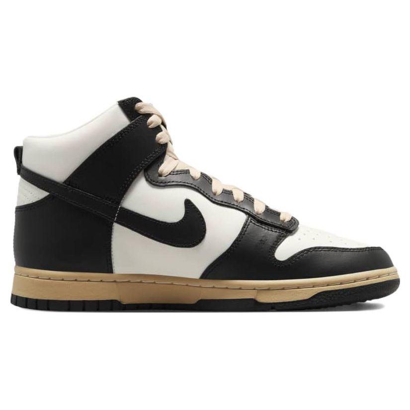 Nike Dunk High SE Vintage Panda Женские кроссовки Белый Парус Черный DZ4732-133