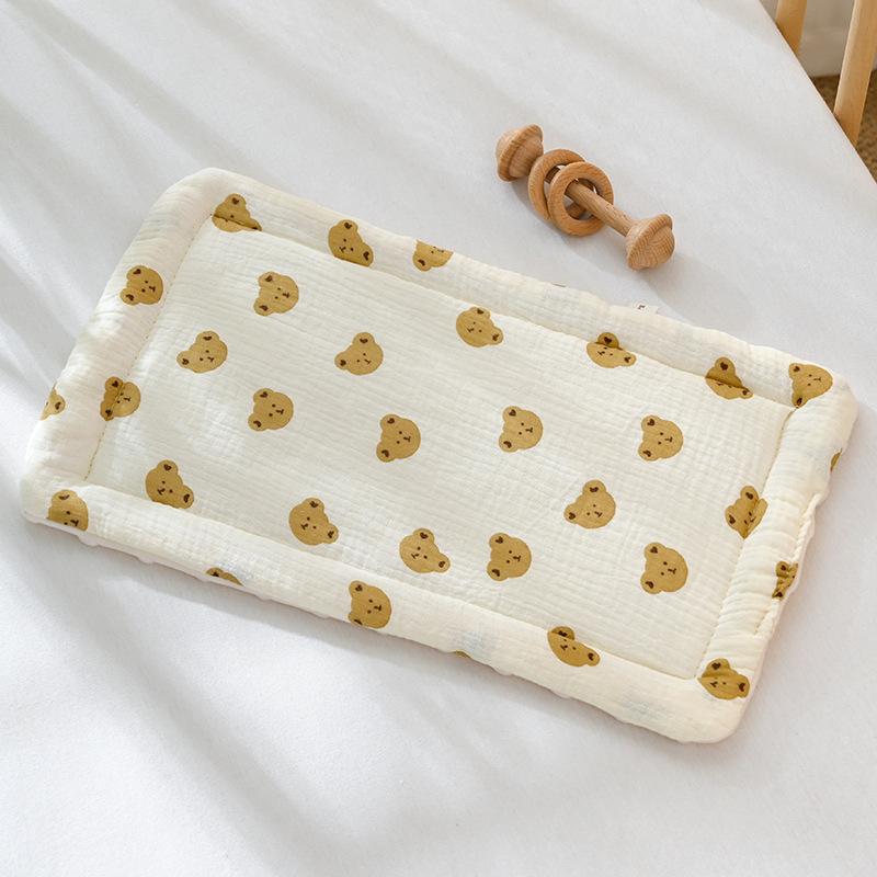 Baby Pillow 0-12 Months Baby Bean Velvet Pillow Cushion Four Seasons General Cotton Gauze Breathable Infant Pillow