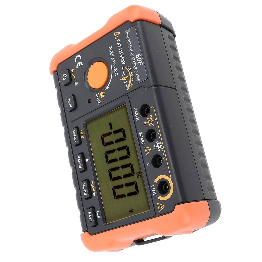 Insulation Tester Megohmmeter 50V~2500V Resistance Meter 1.3mA with Overload Protection