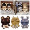 Multicolor Doll Clothes 20CM Animal Ear Sweather Gift Color Match Hoodies  Toy