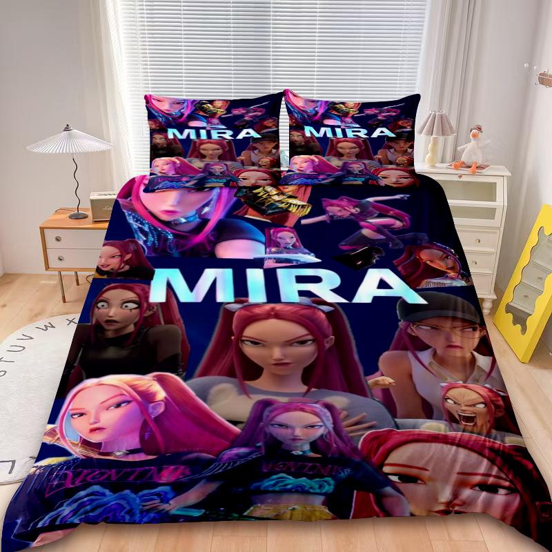 Kids D-Demon H-Hunters Duvet Cover Set K-pop Bedding Set Comforter Cover Twin King with Pillocase Children Gifts Decor