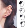 Любовь Сердце Медь Без Пирсинга Звезда Корейские Серьги-Кольца Кафф для Уха Клипсы Женские Клипсы для Ушей