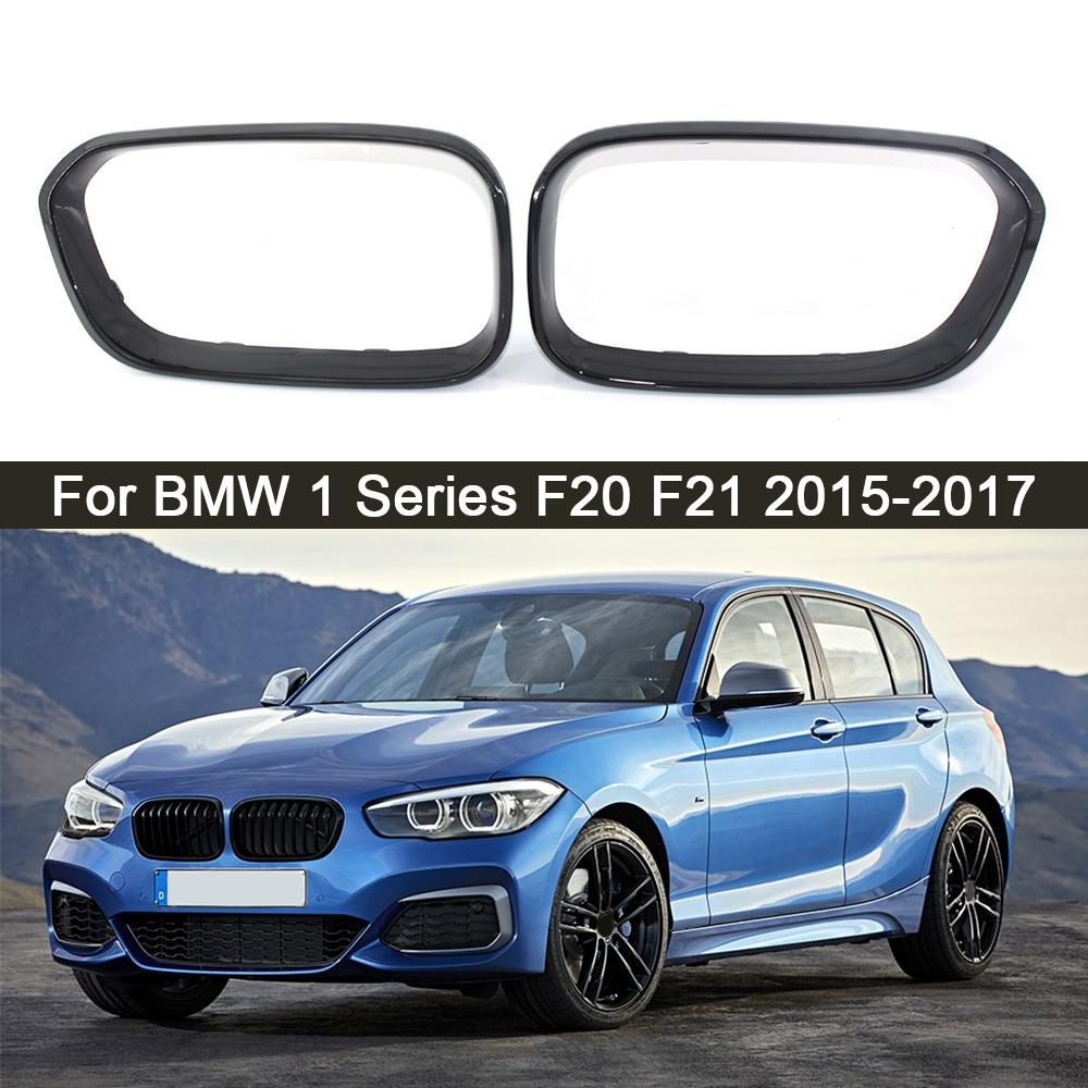 1 Pair Gloss Black Car Front Bumper Kidney Grille Frame Replacement For BMW 1 Series F20 F21 LCI 118i 120i 125i 135i