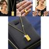Elegant Gold-plated Titanium Steel Clavicle Chain Necklace For Trendy Women