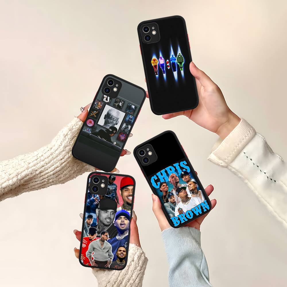 Chris Brown American Rapper Phone Case For IPhone 16 15 14 13 12 11 Pro Max 7 8 6 6s Plus Matte Cover