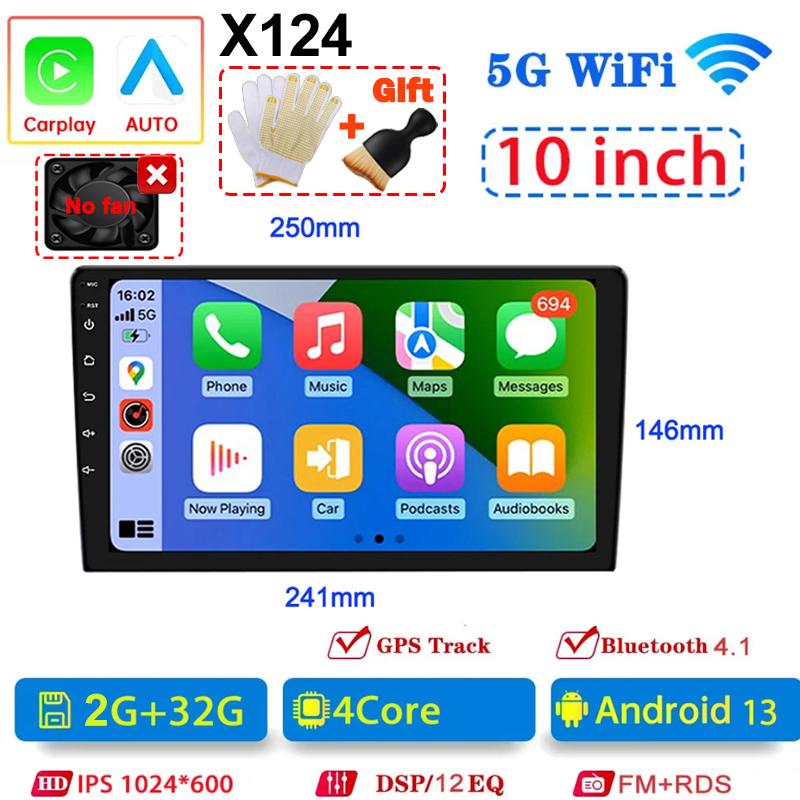 Universal Android 13 2Din Car Radio 7"/9"/10"Autoradio 64G GPS BT Car Audio Carpaly Multimedia Player For Hyundai Nissan Toyota