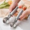 3pcs Stainless Steel Ice Cream Scoop Rust-proof Fruit Ball Spoon Ice Cream Ball Digger  Dessert Shop