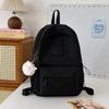 School Bag Junior High School Girls Large Capacity Solid Color Light Primary School Backpack High Value Girl Versatile Backpack