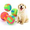 Light Up Dog Ball Toys Dog Squeaky Toy Bounce Activated Toy Flash Thorn Ball Molar Bounce Activated Toy for Dogs Cats