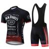 Mens Cycling Jersey Shorts Set Quick-Dry Breathable Bike Wear Road