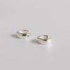 14K Gold-Filled Silver Round One-Touch Earrings