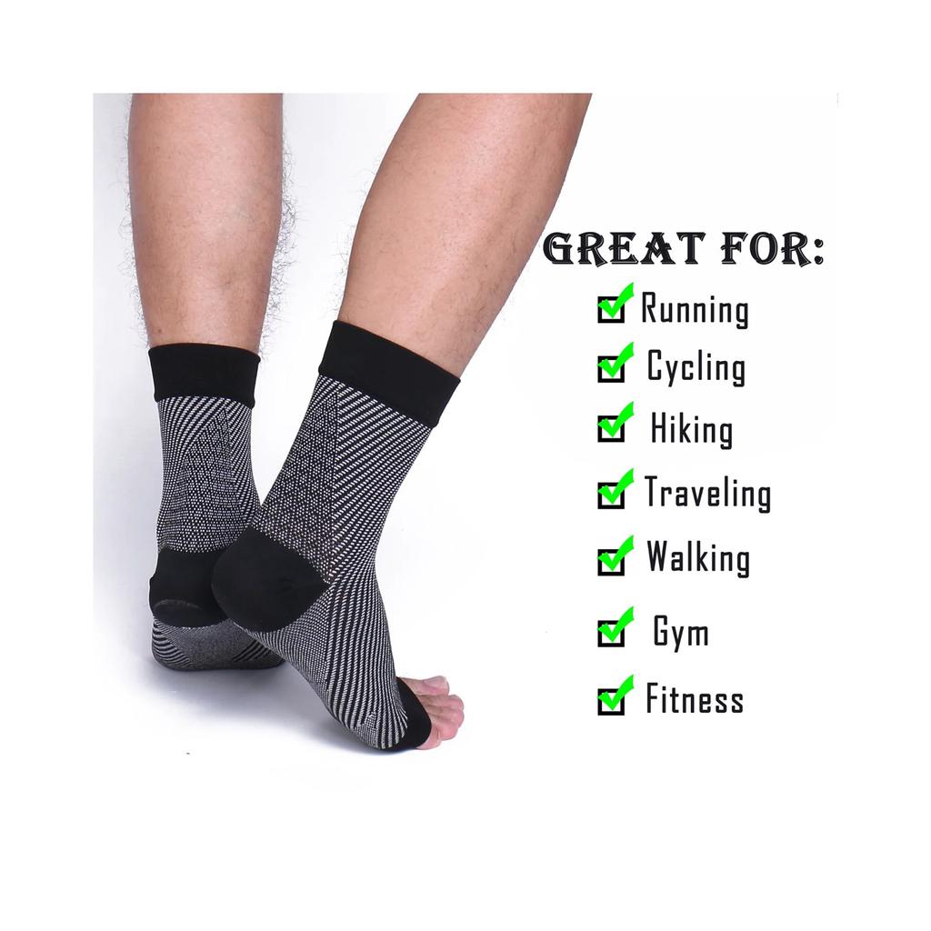 Спортивные мужские и женские гибкие компрессионные короткие носки с рукавами для ног