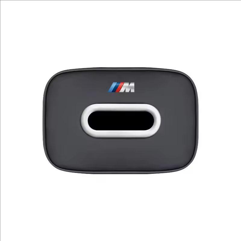 Leather Car Back Seat Tissue Box Holder Napkin Storage Bag Sticker For BMW G80 G06 G07 G42 G14 G15 G16 F82 F83 M2 M3 M4 M5 M8