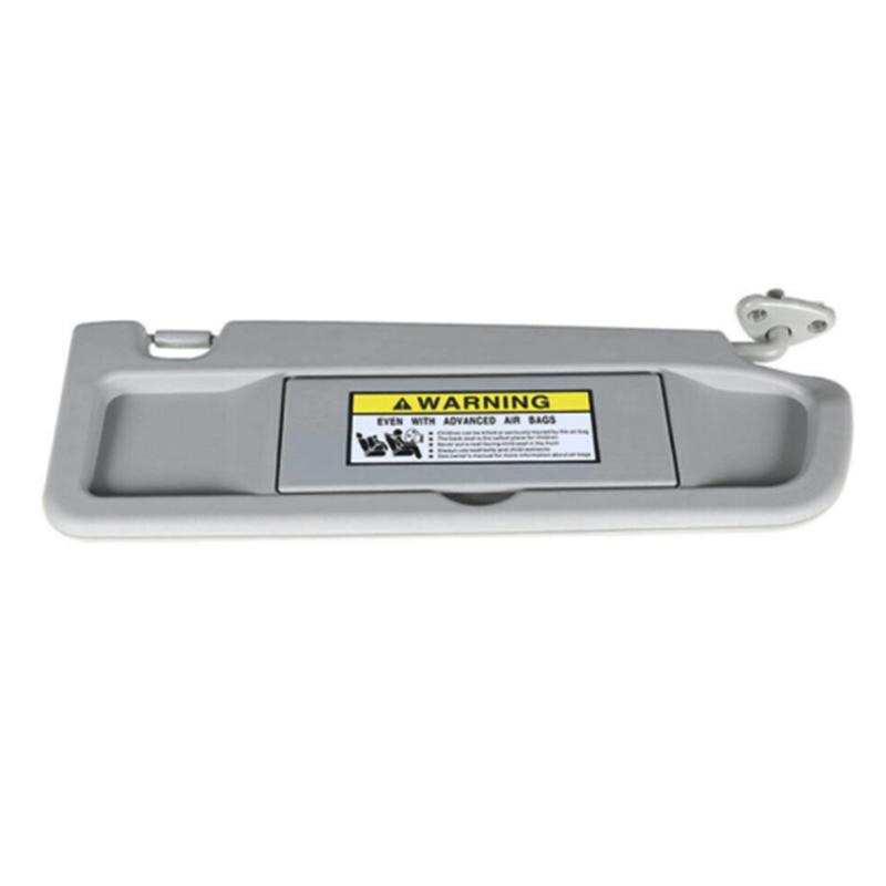 No Light Sun Visor Shield Sunvisor Block Shade For Honda Civic 2006-2008 Gray
