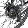 26'' 500W Electric Mountain Bike, 48V 12.5Ah Removable Battery 21 Speed Adult Electric Bicycle, Lock Suspension All Terrain E-Bike with Rear Rack