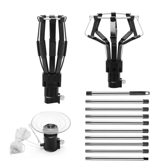 Устройство для замены лампочек Yousheng с присоской, простое в эксплуатации, высокодоступное устройство для замены лампочек с инструментом для извлечения лампочек на полюсах