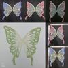 Крылья бабочки градиентного цвета: Вышитая своими руками кружевная водорастворимая органза шелковая бабочка