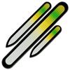 Set of 3 Rainbow Crystal Nail Files, Hand Made of Czech Tempered Glass R-BMS