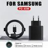 For Samsung PD 45W USB Type C Charger For Samsung Galaxy S23 S22 S21 Ultra S20 S10 Note 10+ 20 A54 Fast Charging Cable