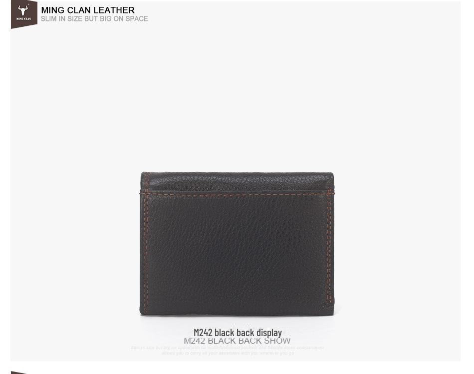 Кошелек тройного сложения и держатель для карт из натуральной кожи – повседневный вариант из коровьей кожи с отделениями для нескольких карт для мужчин и женщин.