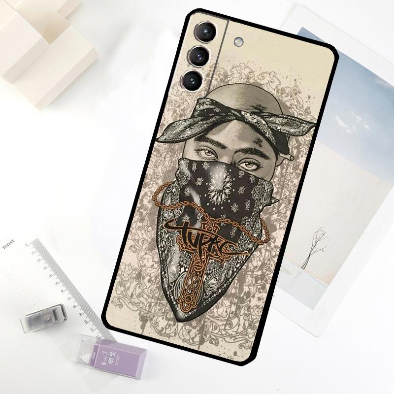 Чехол для телефона Tupac 2Pac Amaru Shakur для Samsung Galaxy S25 S26 Ultra S20 S21 S22 S23 S24 Ultra S10 Plus S25 FE