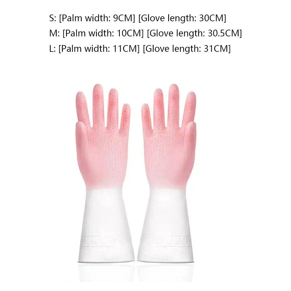 Durable Household Cleaning Gloves Anti-slip Rubber Gloves Gifts Kitchen Dishwashing Gloves