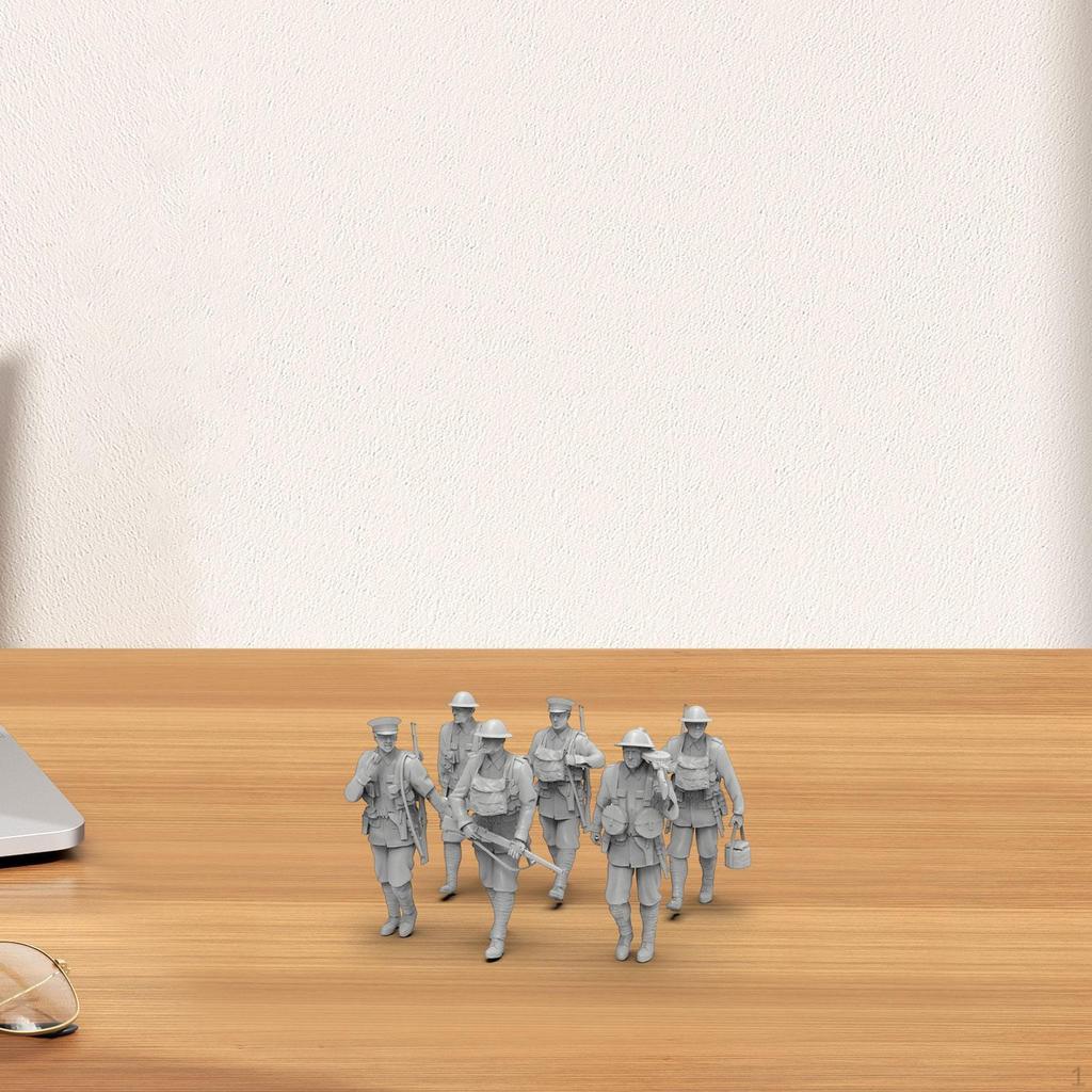 6 штук Британские фигурки Модели Миниатюрные фигурки Мужчины Игровой набор Игрушки DIY Раскрашивание для Игр Поделки