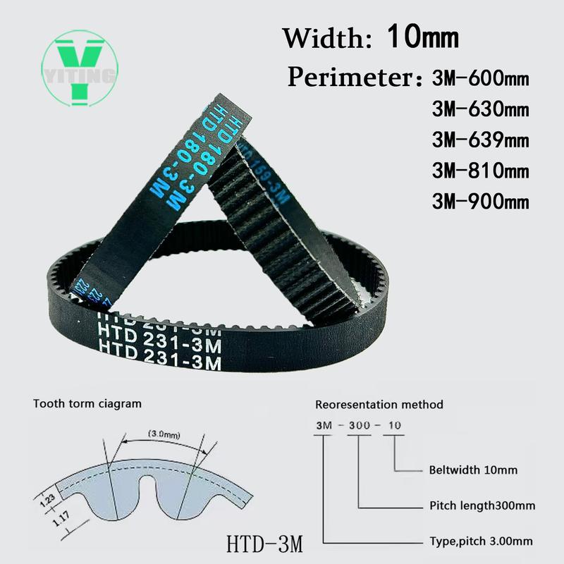 HTD3M Kit 20T 120T Timing Pulley Belt Set Belt Width 10mm Bore 4~15mm Reduction 6:1 Deceleration 3M Pulley Kit Synchronous Wheel