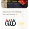 56000 Lbs Premium Tough Durable Universal Synthetic Fiber Soft Shackle with Protective Sleeve, Heavy Duty Off Road Recovery