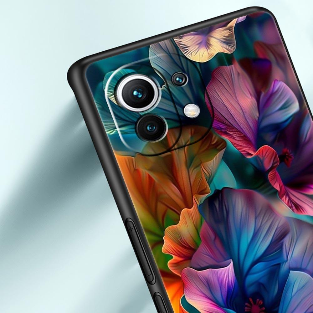 Абстрактные Растения Цветок Чехол для Телефона для Xiaomi Mi 17 Pro Max 15 14 13 12 11 Ultra 15T 14T 13T 12T 11T Pro Lite Мягкий ТПУ Чехлы