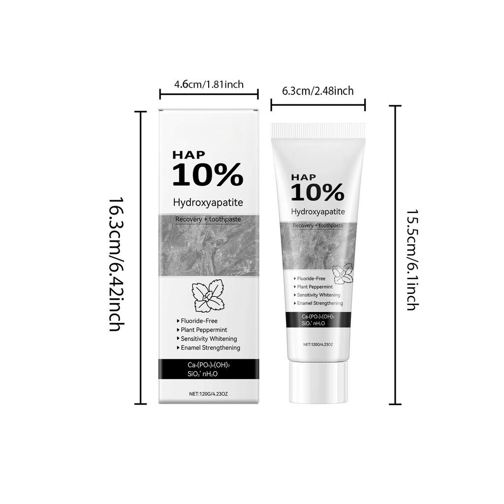 Отбеливающая зубная паста Восстановление эмали Гигиена полости рта Очищающая Удаление пятен Свежее дыхание Гидроксиапатит Осветляющая зубная паста