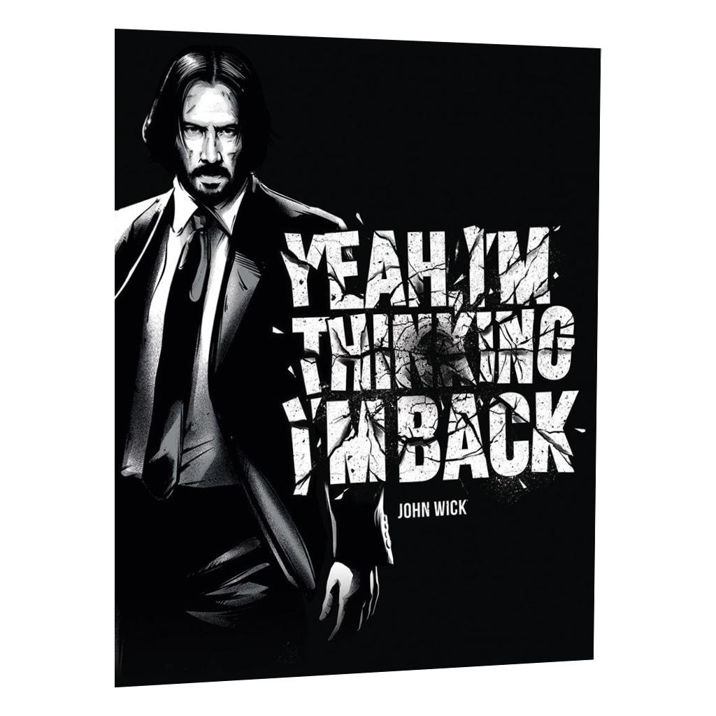 John Wick Yeah IÂ´m Thinking IÂ´m Back Wide Canvas Print