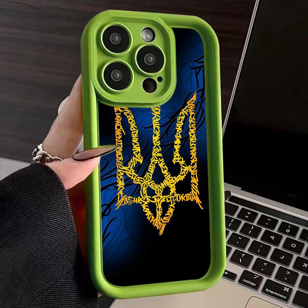 LZ26 National Emblem Flag Art Silicone Phone Case for iPhone 11 13 14 15 16 Pro Max 7 8 16 Plus 12 Mini XS Max XR Shockproof Back Cover