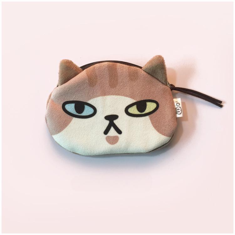 Cute Mini Cat Coin Purse Headphone Data Cable Lipstick Storage Bag Luxury Designer Wallet Clutch Bag for Women