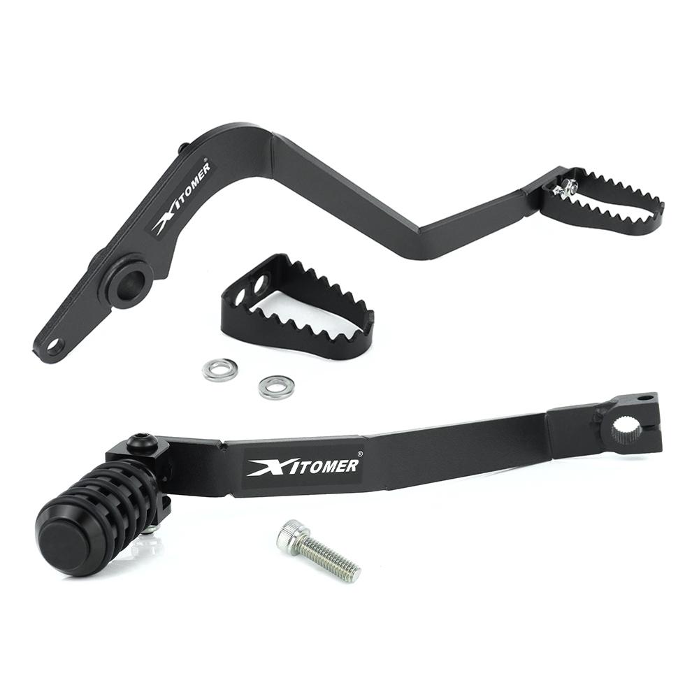 Motorcycle Foldable Brake Pedal Lever For Kawasaki KLR650 ABS / Adventure KLR 650 S/ABS Traveler ABS Gear Shifter Shift Lever