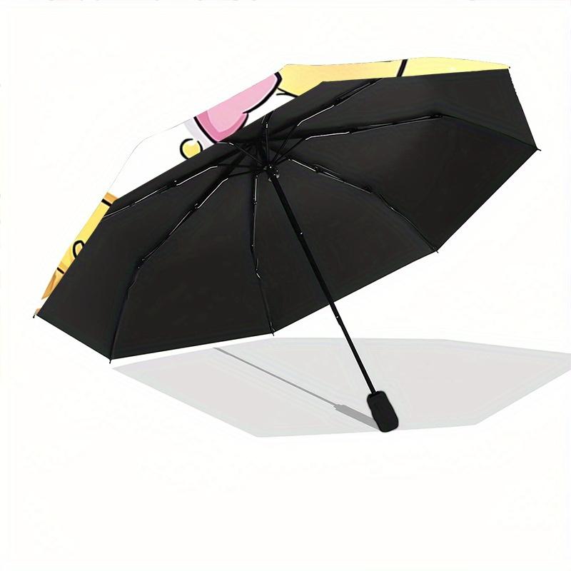 1pc Pom Pom Purin Automatic Opening and Closing Folding - A Good Choice for Gifts, Fashionable and Convenient Umbrella With Cute Cartoon Characters, D
