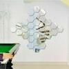 10/20/50Pcs Hexagonal Acrylic 3D Mirrors Wall Stickers Home Decor Living Room Mirror Wall Sticker Decorate