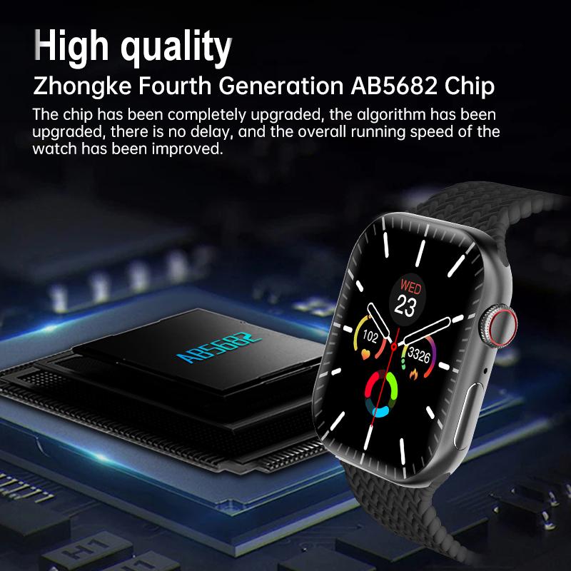 IWO Series 10 Smart Watch 2.01 Inch Wireless Charger Heart Rate Men Women Fitness Tracker Sport Smartwatch For IOS Android