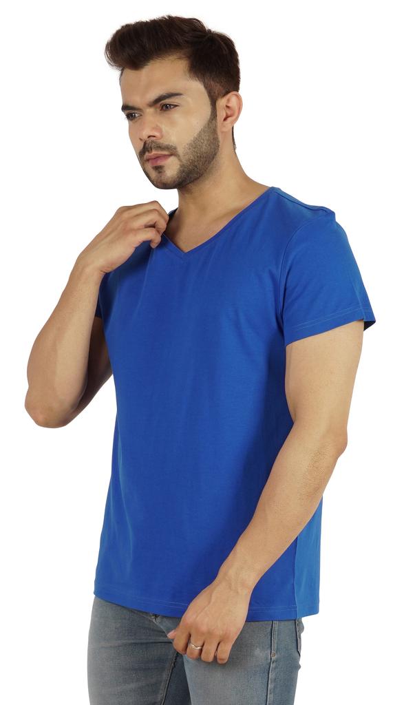 Inkmeso Футболка с V-образным вырезом, мужские базовые рубашки, повседневная хлопковая футболка с коротким рукавом