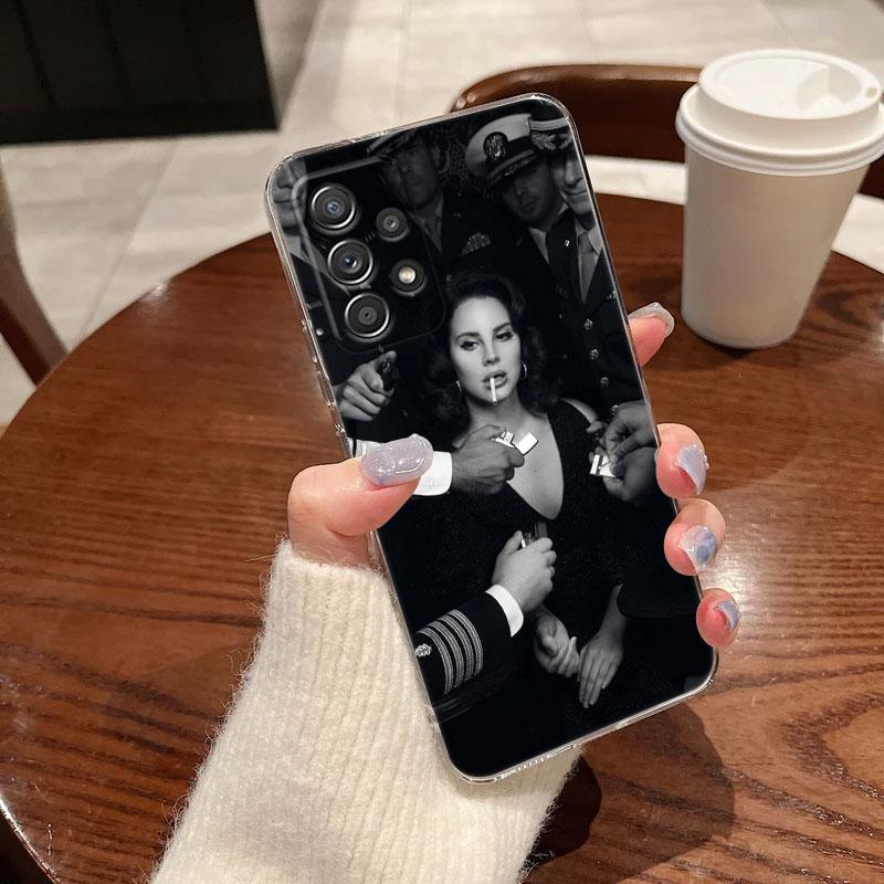 Лана Дель Рей Сексуальная Модель Для Чехла Samsung Galaxy A55 A54 A52 A53 5G A15 A14 A13 A23 A51 A34 A35 A33 A32 A72 A71 Прозрачный Чехол для Телефона