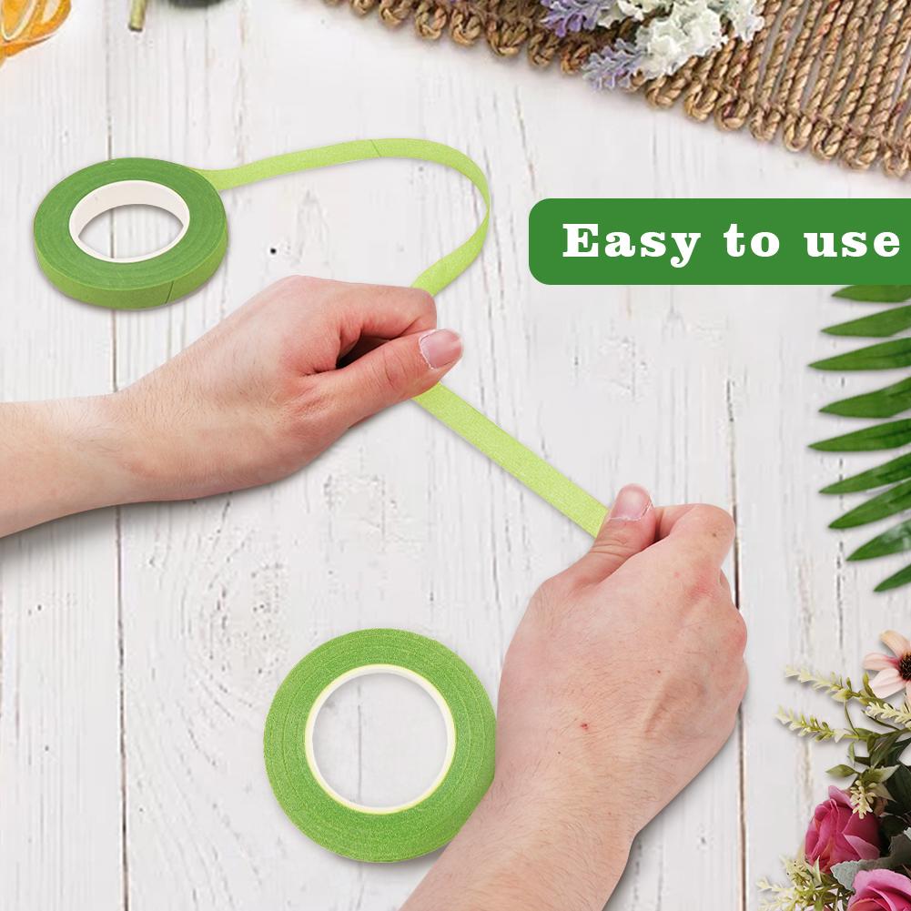 Зеленый набор для цветочной композиции своими руками, гибкие ленты, 2 рулона, 200 шт., флористические проволочные стебли