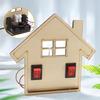 Double Control Experiment Model Wooden Kit Bulb Light Up Practice Electrical Circuit for