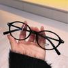 Стильные овальные легкие унисекс очки: Универсальная мягкая оправа из TR, совместимая с миопией