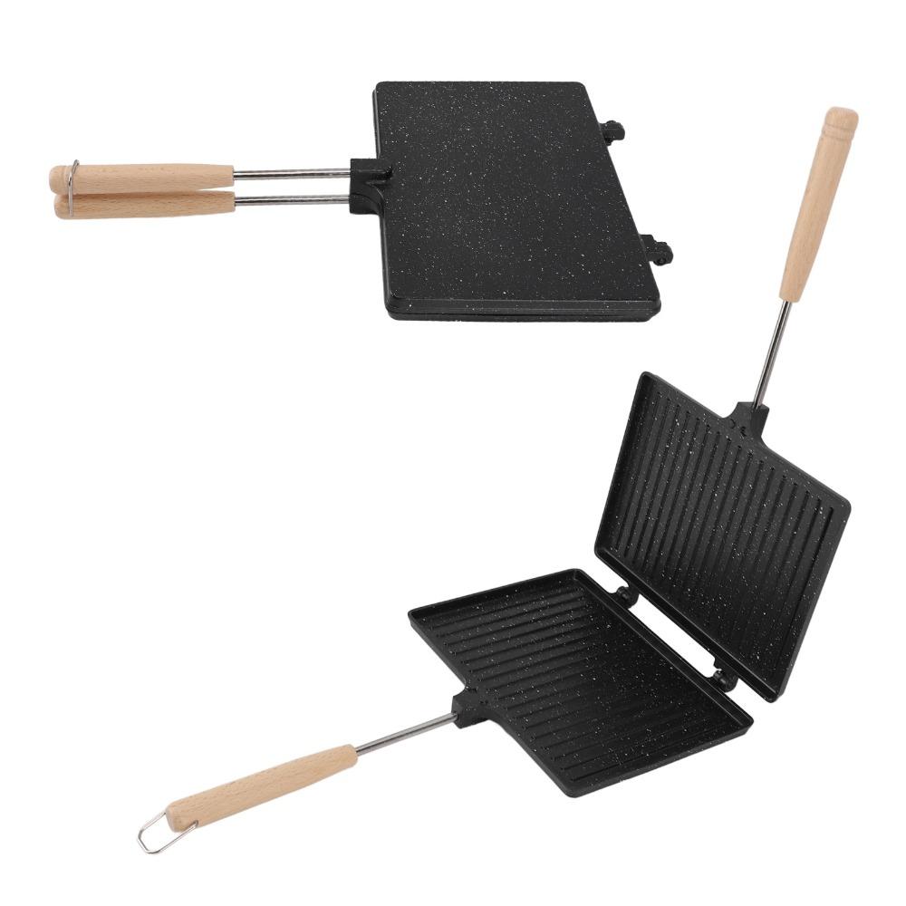 Double Sided Hand Sandwich Maker Aluminum Sandwich Toaster Professional Sandwich Maker  Camping