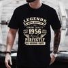 Смешные Сделано в 1956 году 70 Лет Потрясающего Винтажные Футболки на 70-й День Рождения Мужские Повседневная Футболка Свободная Уличная Одежда Футболка Топ Одежда
