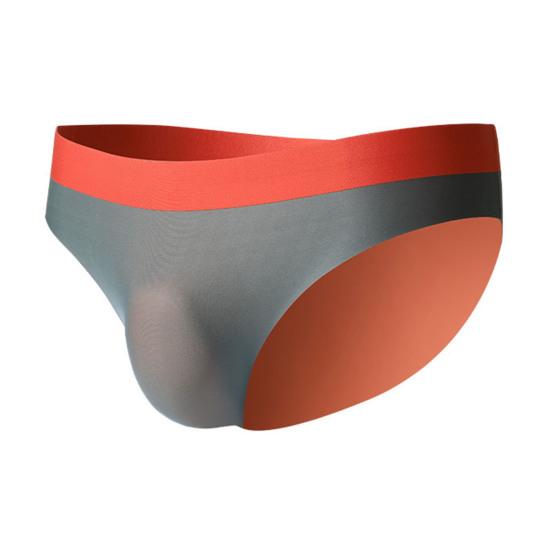 Мужские трусы средней посадки с эластичной талией, дышащее нижнее белье, 3D U-образный вырез, бесшовные тонкие трусики, повседневная одежда